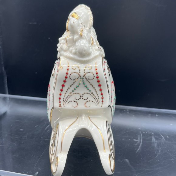 Lenox Dash All The Way Collection Santa Sleigh Christmas Holiday Home Decor - Picture 10 of 16